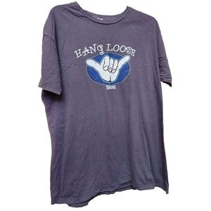 Hang Loose Hawaii Black T-Shirt Size XL Surfer